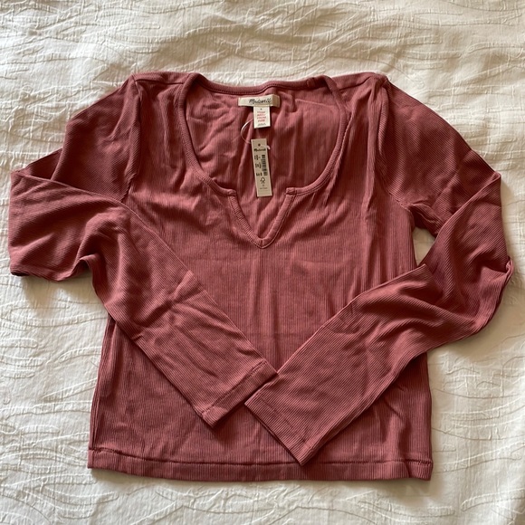 Madewell Ribbed Notch-Front - Picture 2 of 4